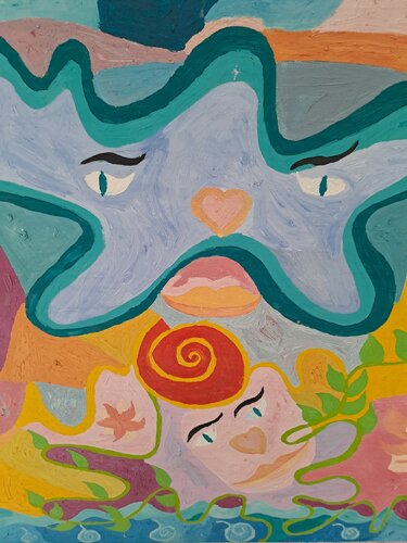 Nuage by Dominick Poulain, Painting for Sale on Singulart