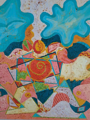 Le monde des mathématiques by Dominick Poulain, Painting for Sale on Singulart