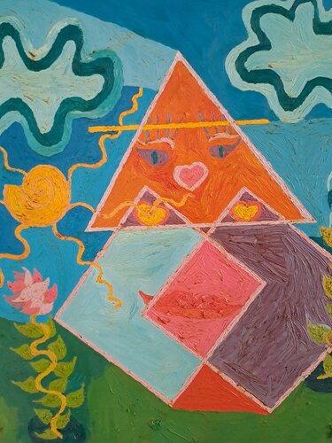Fantaisie par Dominick Poulain, Peinture en vente sur Singulart