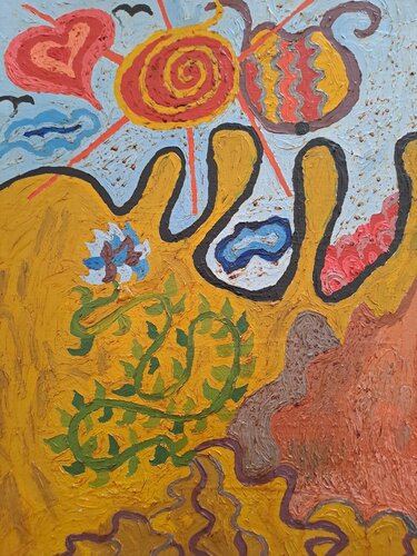 Les montagnes par Dominick Poulain, Peinture en vente sur Singulart