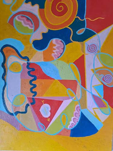 Abstrait numéro 18 par Dominick Poulain, Peinture en vente sur Singulart