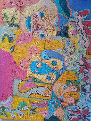 Abstraction 19 par Dominick Poulain, Peinture en vente sur Singulart