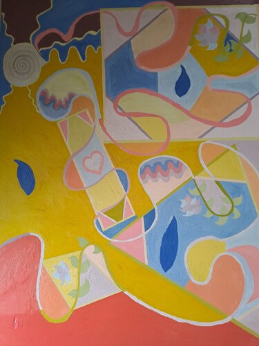 Abstraction 21 by Dominick Poulain, Painting for Sale on Singulart