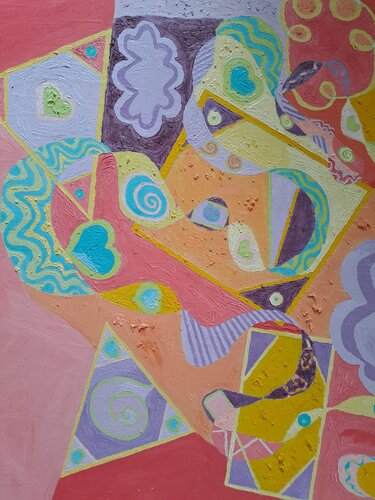 Abstraction 18 by Dominick Poulain, Painting for Sale on Singulart