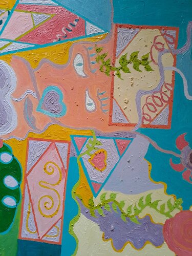 Abstraction 7 by Dominick Poulain, Painting for Sale on Singulart