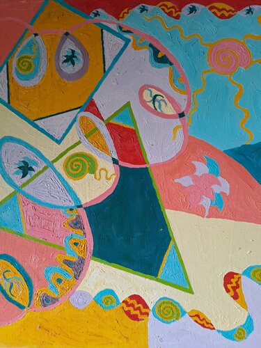 Abstraction 6 by Dominick Poulain, Painting for Sale on Singulart