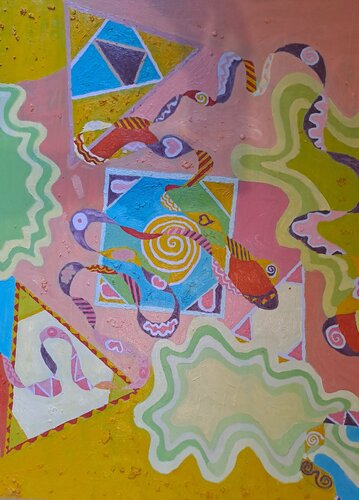 Abstraction 17 by Dominick Poulain, Painting for Sale on Singulart