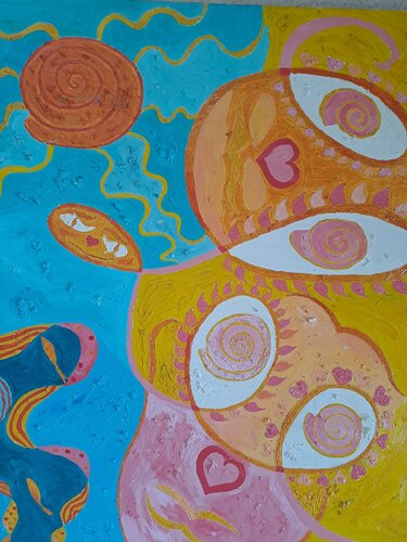 Elodie et Célestine par Dominick Poulain, Peinture en vente sur Singulart