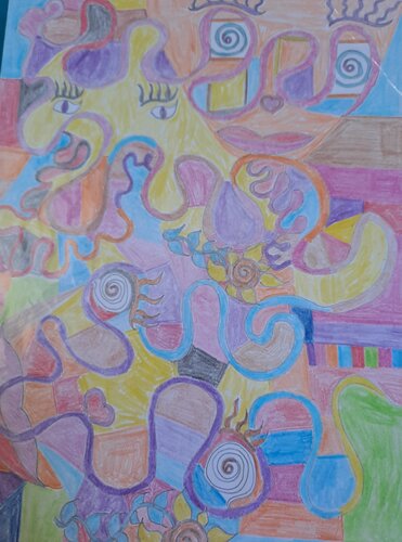 Les 3 regards by Dominick Poulain, Work on Paper for Sale on Singulart