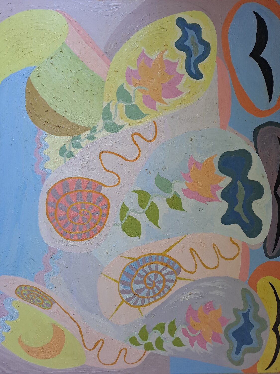 Faune et flore Dominick Poulain Pintura original en venta
