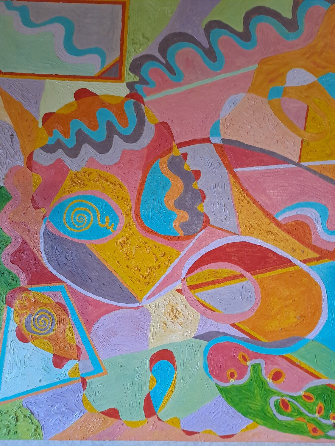 Abstraction22 Dominick Poulain Original painting for sale