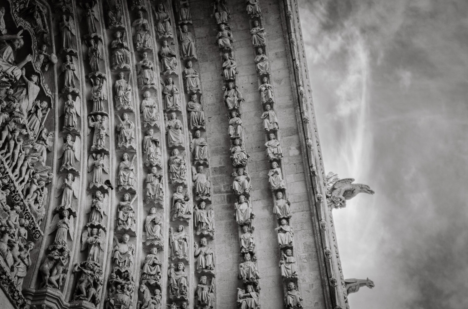 Gothic Cathedral Portal at Amiens Yann Gourvennec Fotografie zu verkaufen