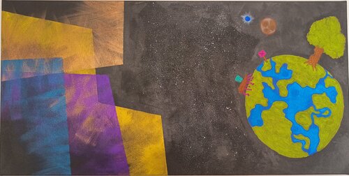 Die Suche de Akay Blue, Pintura a la venta en Singulart