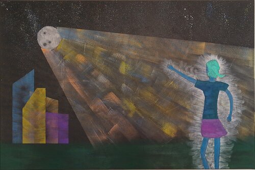 Verstrahlt de Akay Blue, Pintura a la venta en Singulart