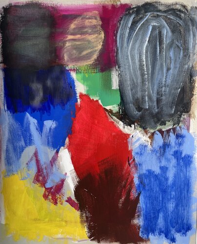 Red and Blue III von Leona Zeller, Malerei kaufen auf Singulart