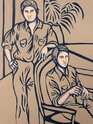 Two Soldiers de Carla Buis, Pintura a la venta en Singulart