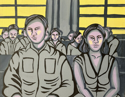 Silent Wait van Carla Buis, Schilderij te koop op Singulart