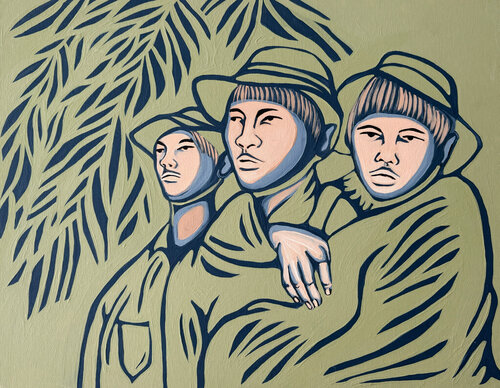 Wounded Soldier di Carla Buis, Pittura in vendita su Singulart