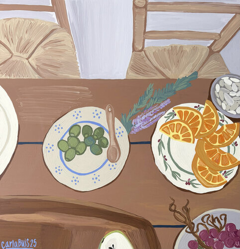 The Table von Carla Buis, Malerei kaufen auf Singulart