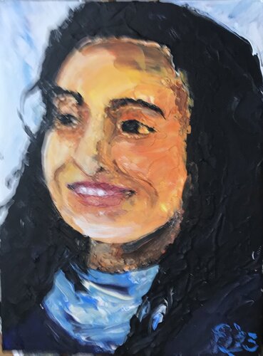 happy woman di Sylvia Richter, Pittura in vendita su Singulart