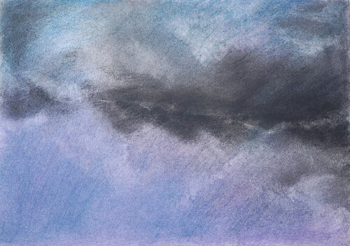 Himmel-violett von Sylvia Richter, Malerei kaufen auf Singulart