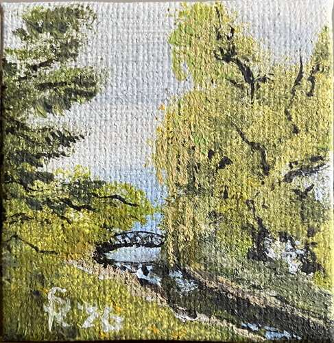 Schwerin-Schloss-Insel van Sylvia Richter, Schilderij te koop op Singulart