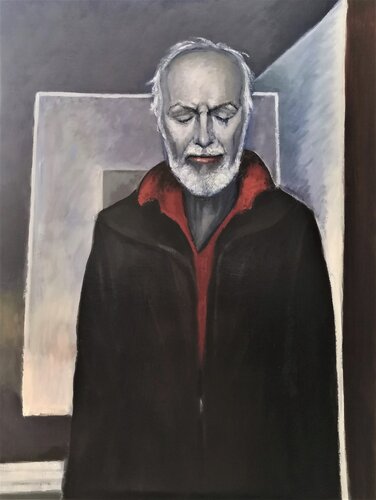 OVERTURE 2020. SELF-PORTRAIT [29.5" x 39.3"] de Jemal (Džemal) Gugunava, Pintura a la venta en Singulart