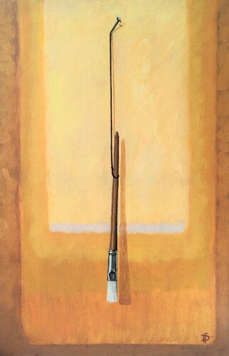 BEWARE SUDDEN DROP [15.7" x 23.6"] di Jemal (Džemal) Gugunava, Pittura in vendita su Singulart
