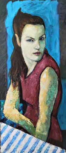 UNCERTAINTY [15.7" x 35.4"] de Jemal (Džemal) Gugunava, Pintura a la venta en Singulart