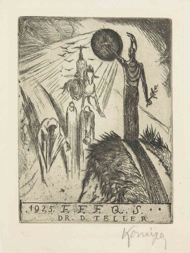  Ex Libris Doctr D. Teller von Jan Konupek, Druck kaufen auf Singulart