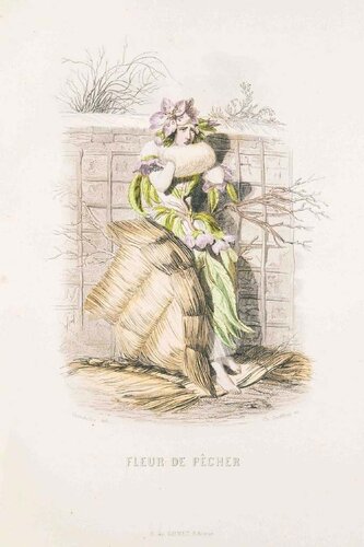 Fleur de Pecher - Les Fleurs Animées Vol.II by Jean-Ignace-Isidore Gérard, Print for Sale on Singulart