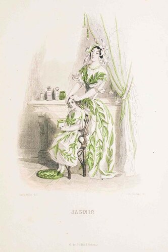 Jasmin - Les Fleurs Animées Vol.II by Jean-Ignace-Isidore Gérard, Print for Sale on Singulart