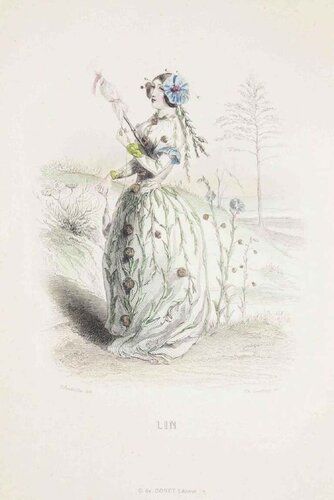 Lin - Les Fleurs Animées Vol.I di Jean-Ignace-Isidore Gérard, Stampa in vendita su Singulart
