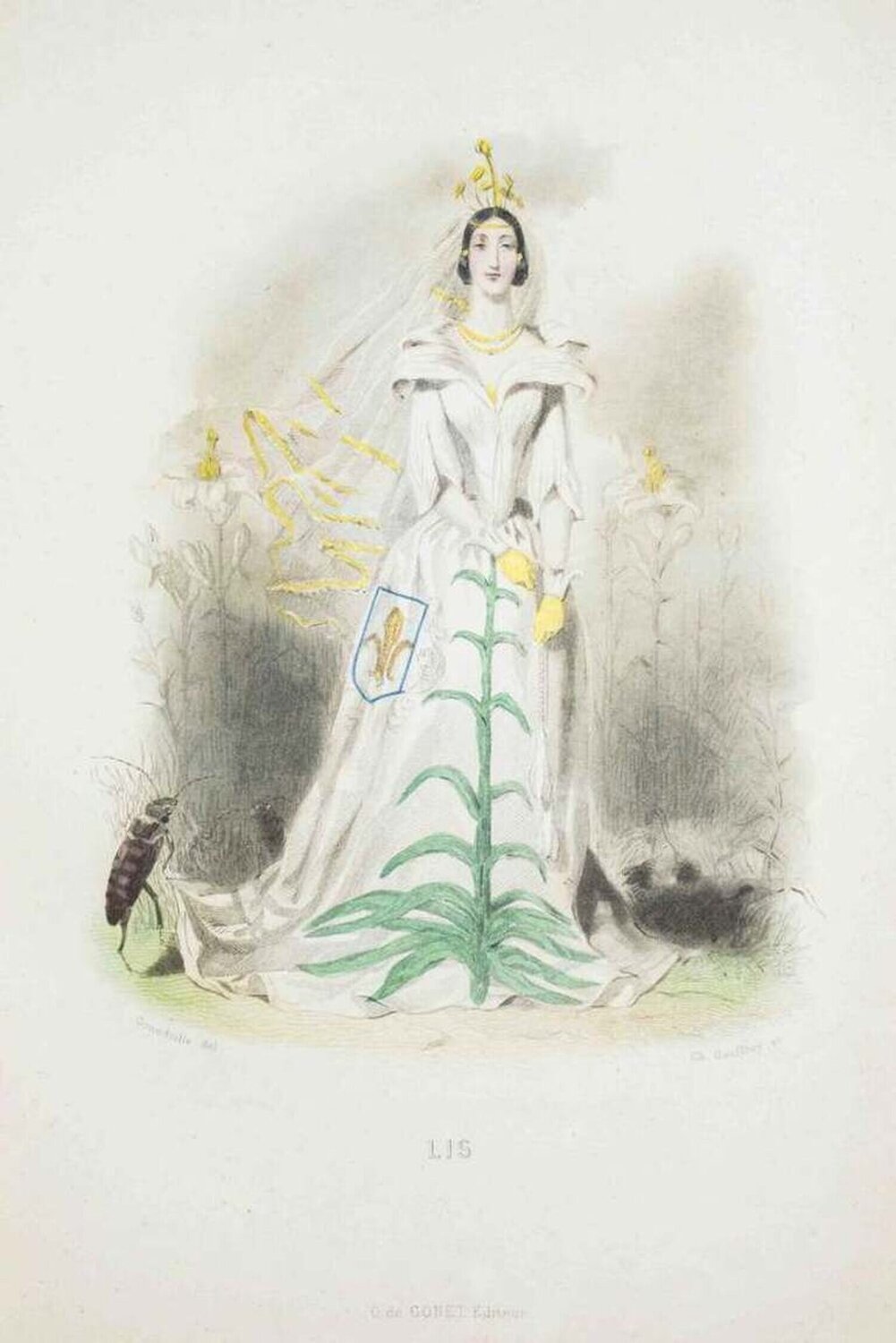 Lis - Les Fleurs Animées Vol. I Jean-Ignace-Isidore Gérard Druck zu verkaufen
