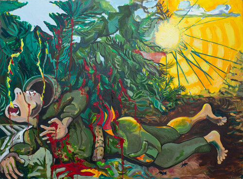 "life on a sunny day" van michael cox, Schilderij te koop op Singulart