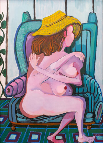 seated nude #2 de michael cox, Pintura a la venta en Singulart