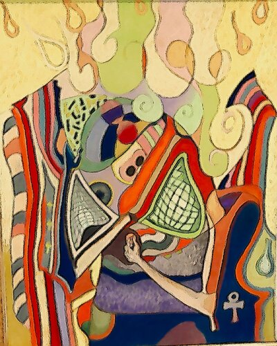 " seated model " di michael cox, Disegno in vendita su Singulart