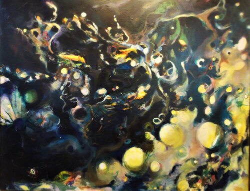 " star streams, galaxy " von michael cox, Malerei kaufen auf Singulart