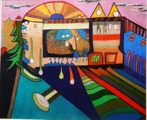 " drive -in dreams " by michael cox, Drawing for Sale on Singulart