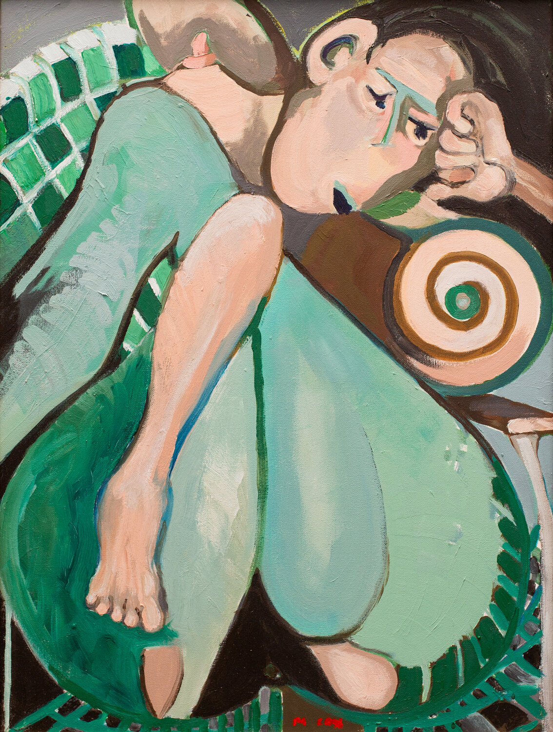 seated nude #5 michael cox