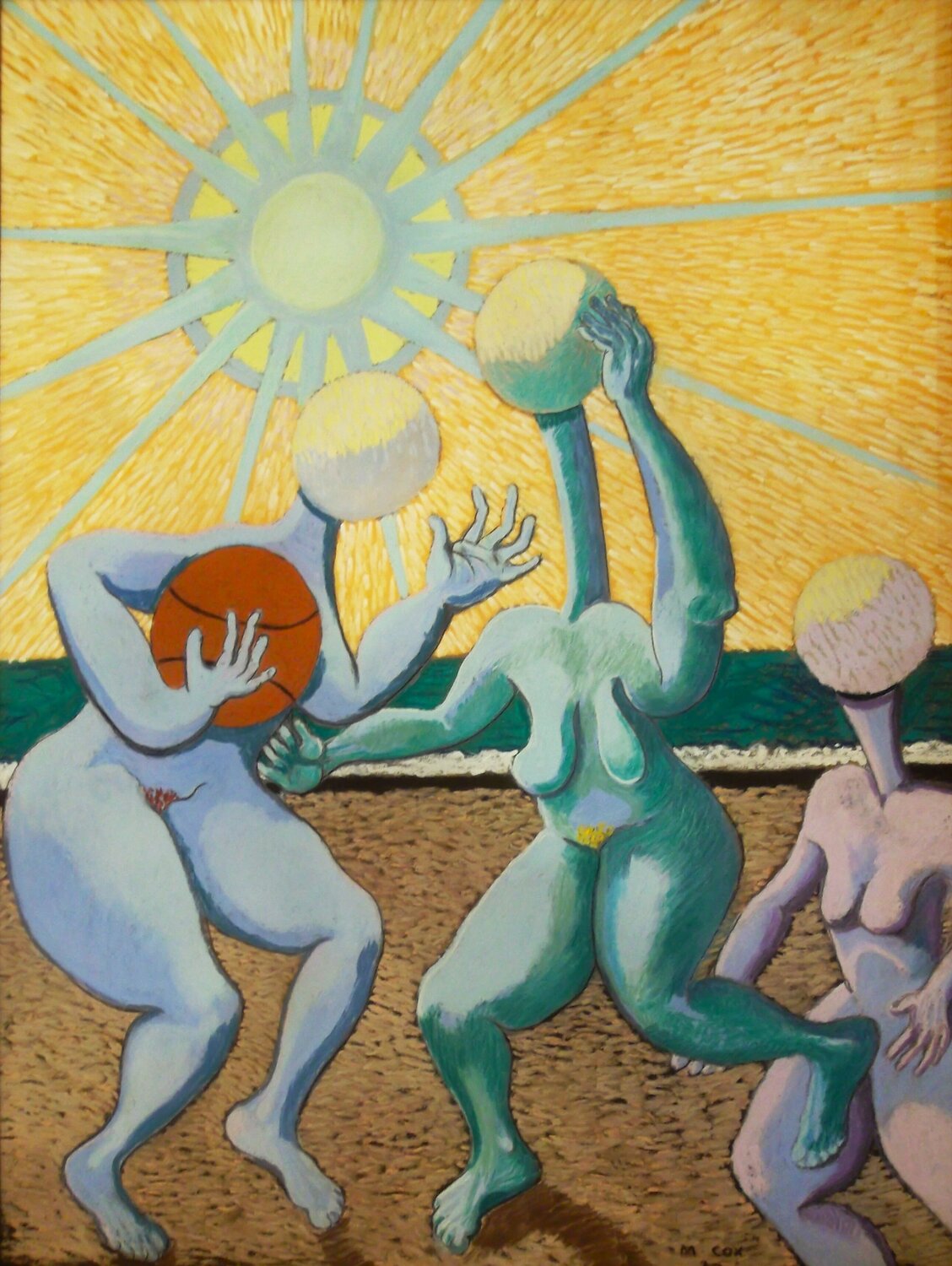B ball at the beach michael cox