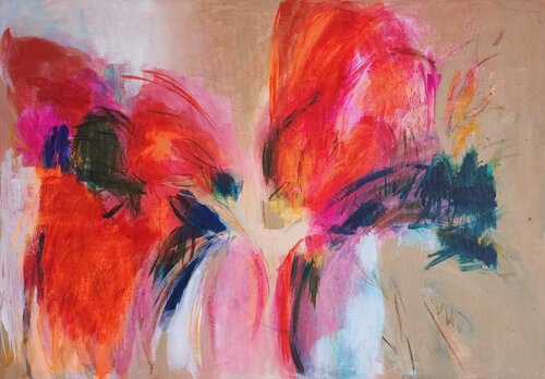 Contemporary Abstract Floral Painting von Mila Bozic, Malerei kaufen auf Singulart