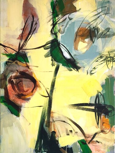 Split of Morning Abstract Expressionism Painting von Mila Bozic, Malerei kaufen auf Singulart