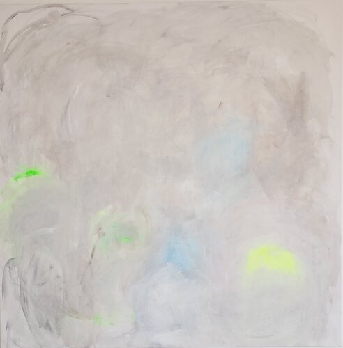 The Stillness of Light Abstract Painting von Mila Bozic, Malerei kaufen auf Singulart