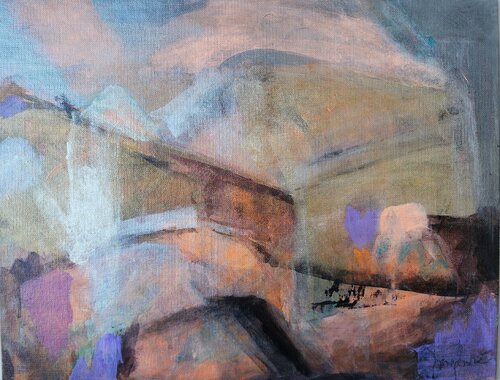 Winter Landscape Painting von Mila Bozic, Malerei kaufen auf Singulart