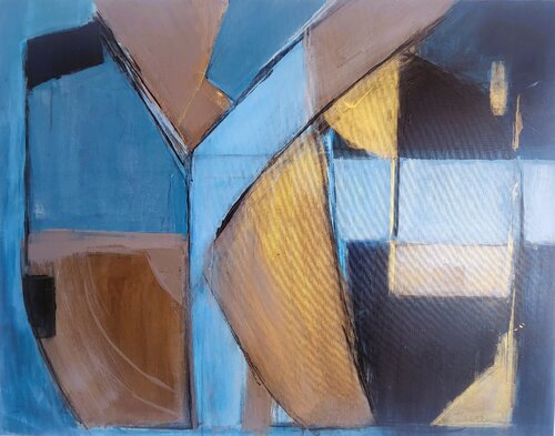 Dusk Dock Painting von Mila Bozic, Malerei kaufen auf Singulart