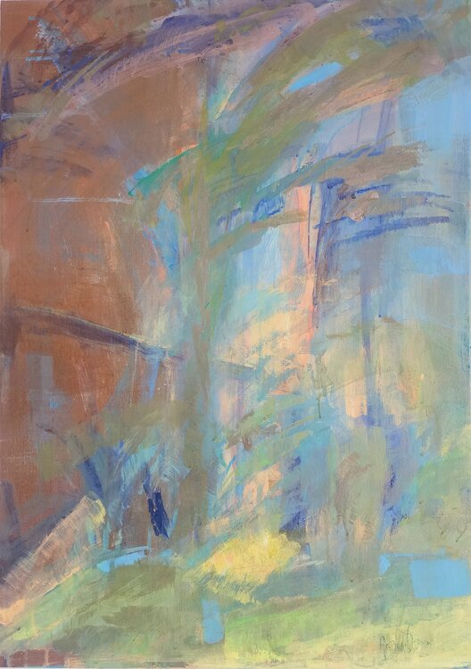 Igalo Abstract Landscape Painting Mila Bozic