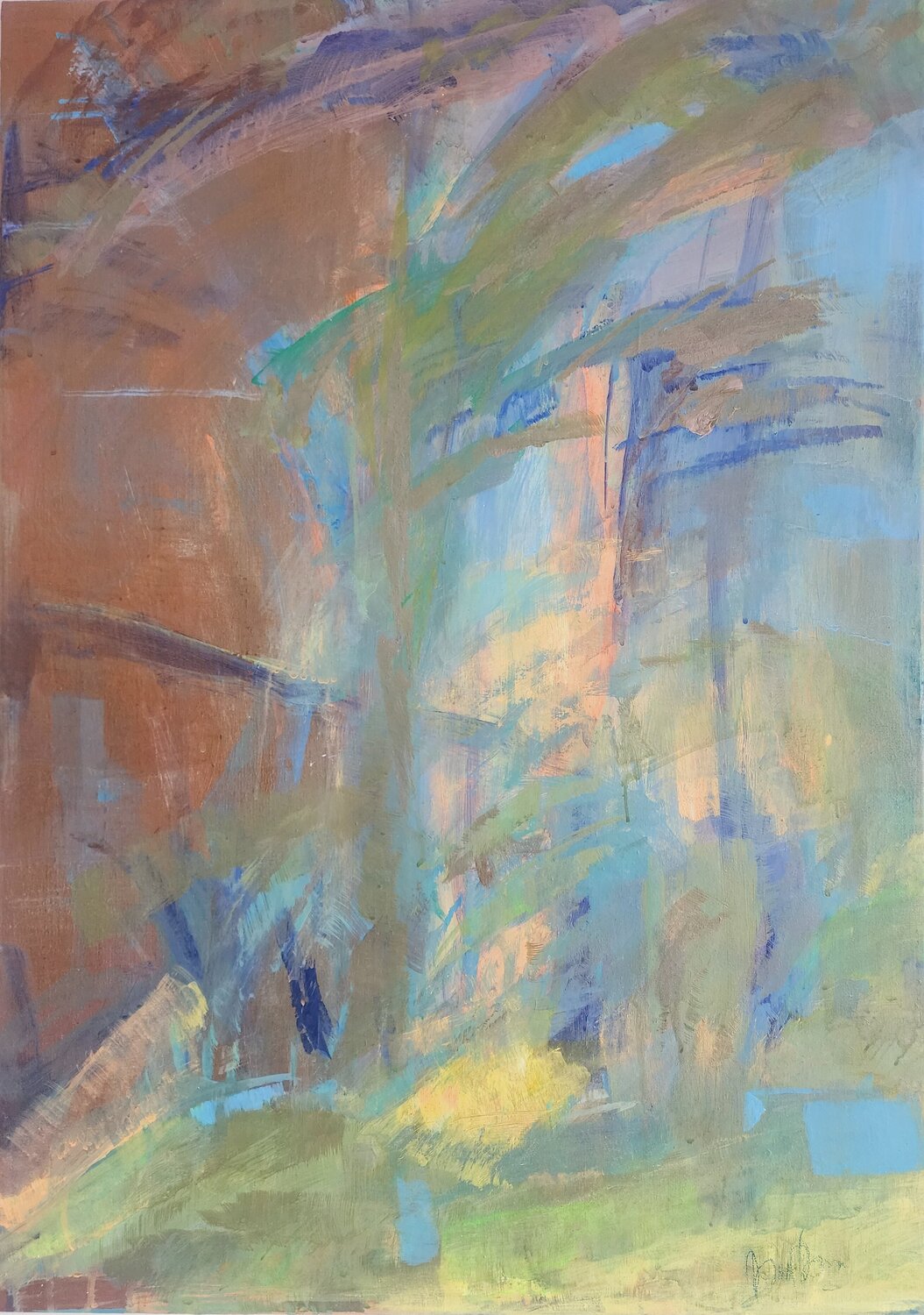 Igalo Abstract Landscape Painting Mila Bozic