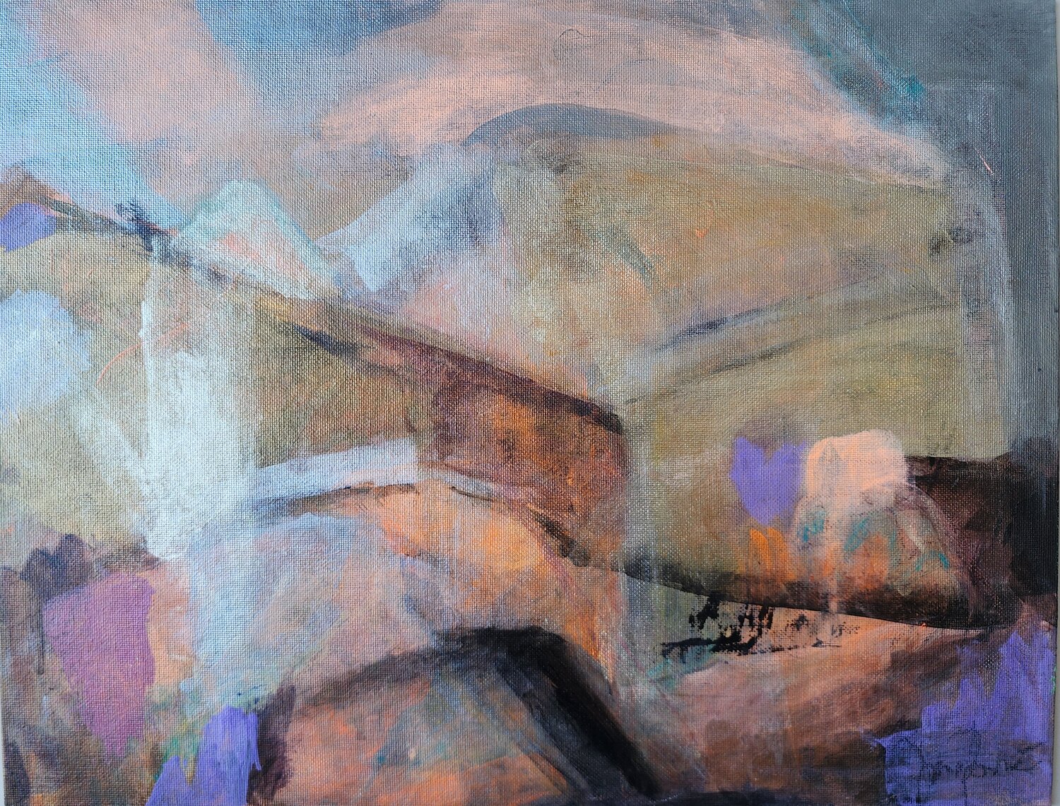 Winter Landscape Painting Mila Bozic