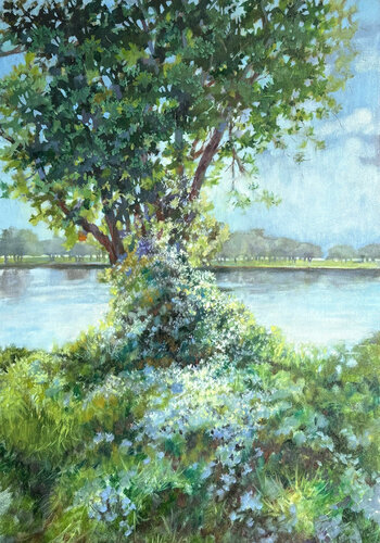 Wild Clematis de Diana Howard, Pintura a la venta en Singulart